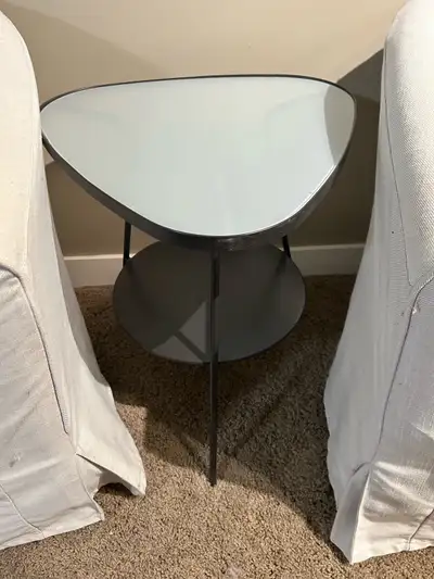 glass top side table , View more