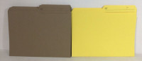 Letter Size 60 Pack File folders 9.5"x11.75" Colors Vary K1904