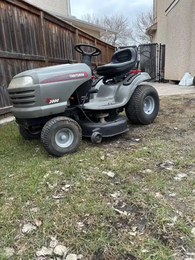 Craftsman riding mower. Very good working condition, View more