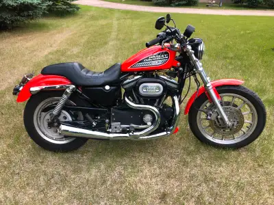 Used 2002 Harley-Davidson XL883R with screaming eagle 1200cc kit, ignition, hi lift performance cams...