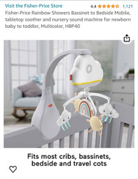 crib/bassinet soother and sound machine 