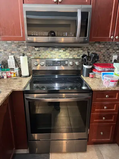LG Black Stainless Range & Microwave, View more