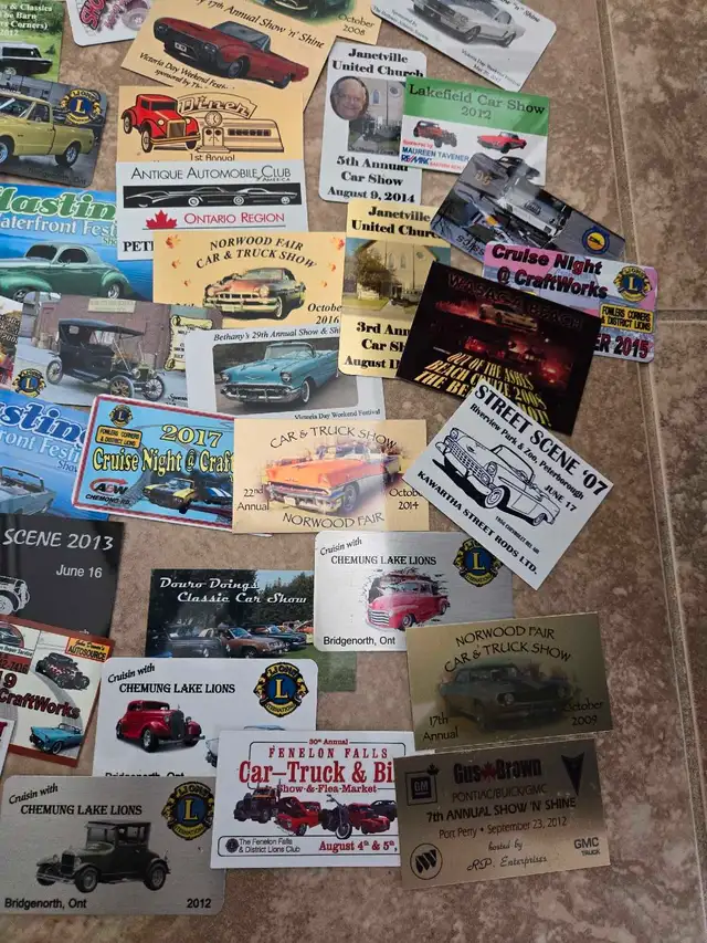 Metal CAR SHOW AUTOMOTIVE DASH PLAQUES63240706636673122
