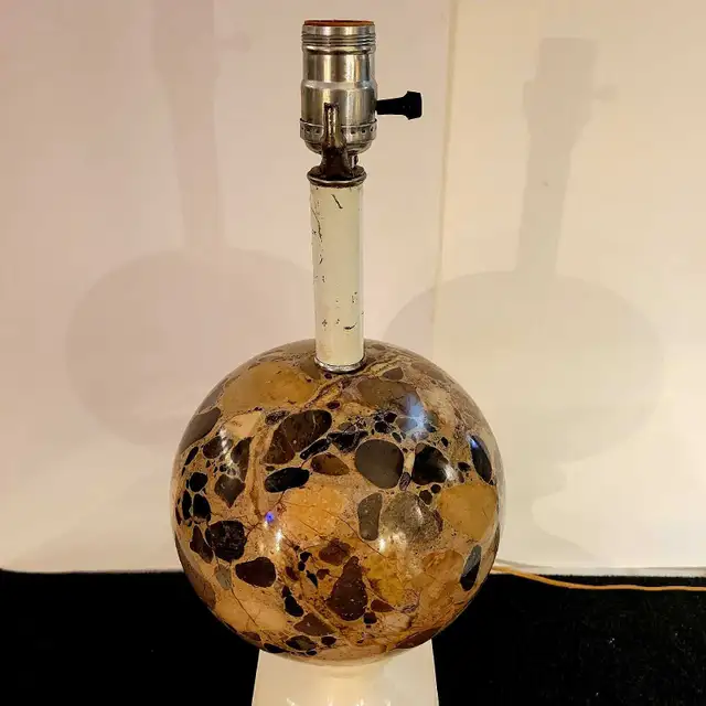 Vintage terrazzo marble lamp in Arts & Collectibles in City of Toronto - Image 4