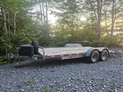 2020 KTrail CH18-10 18ft+2ft beaver tail 5200lb axles 9875 GVWR New Tires, New MVI $8000
