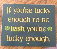 4 Irish saying plaques