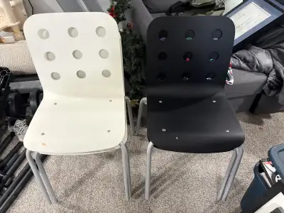 Two white ikea chairs - price drop, View more