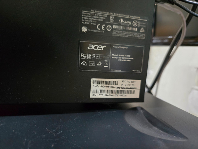 Acer Desktop i5 6th Gen 16GB, 256SSD in Desktop Computers in City of Toronto - Image 2