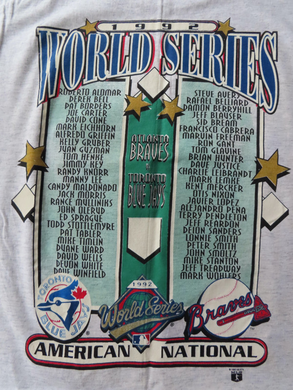 New 1992 World Series T-Shirt, Toronto Blue Jays/Atlanta Braves in Arts & Collectibles in Pembroke - Image 4
