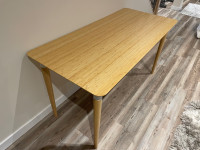 Table Ikea Hilver bamboo