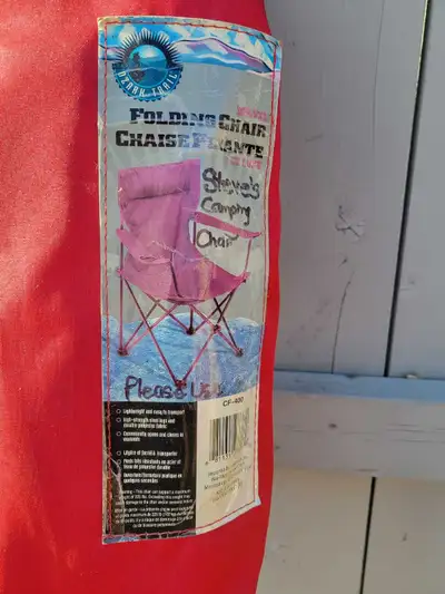 Folding chair for camping etc.