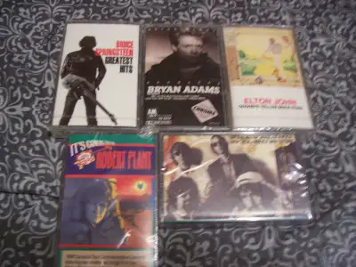 Factory sealed rock cassette tapes, View more