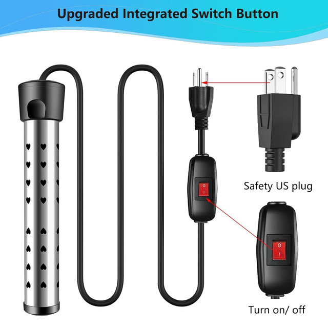 On/Off Switch, Heater Electric Submersible Bucket Heater dans Appareils électroniques  à Ville de Montréal - Image 2