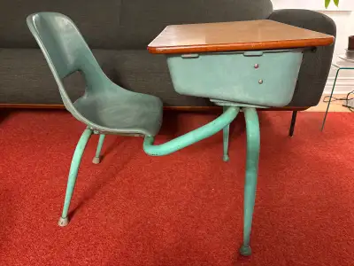 Vintage Mid-Century Kids School Desk , View more