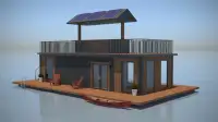 Shipping Container Floating Home  640 Sqft