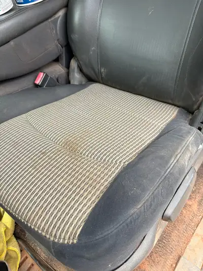 Driver, passenger and middle seat. No rips or tears. Good shape. Passenger and middle seat, still ha...