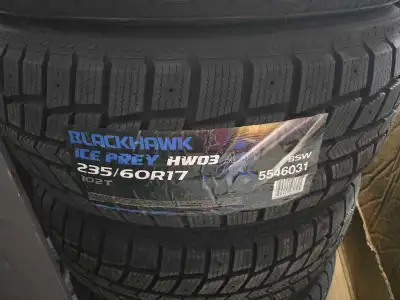 Quatre pneus d'hiver Neuf marque Blackhawk jamais installé 480$ les quatres non négociable