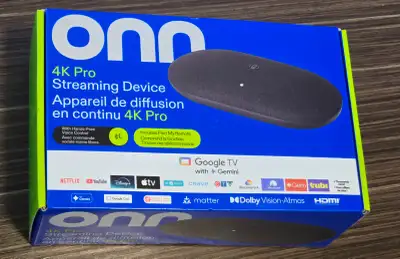 Brand New - Onn 4K Pro Streaming Device (NEW 2026 Model), View more
