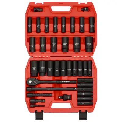 CASOMAN 1/2" Drive Master Impact Socket Set, 38 Piece Deep, View more