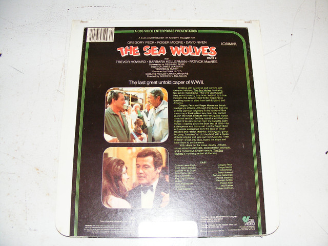 1982 Vintage Laser Video Disc - The Sea Wolve - Disc 2 in Arts & Collectibles in Saint John - Image 2