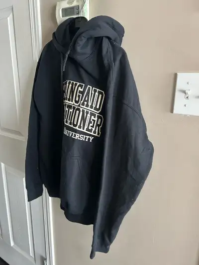Fleece hoodie jacket is for sale., View more