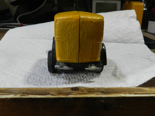 Vintage Cast Iron Coca Cola Car Yellow Model T Style Delivery Tr in Arts & Collectibles in Strathcona County - Image 2