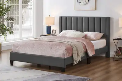 Cadre de lit de qualité supérieure avec matelas., View more
