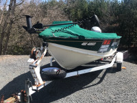 Used fishing boat/trailer + (12.7K)