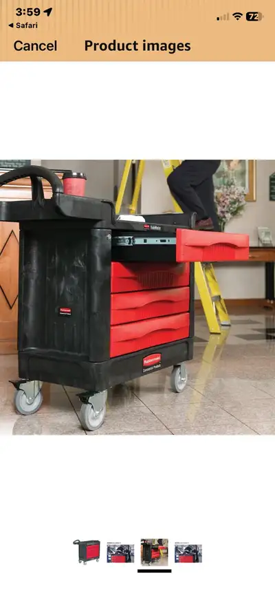 Rubbermaid Tool Cart, View more