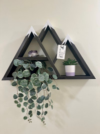Handmade 2ft Mountain Shelf  with 3-snowy peaks Made to Order 