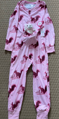 Brand New, with Tags!Girls size 7/8 Pyjamas with stuffie