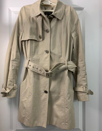 CLUB MONACO beige/ cream Trench Coat, Size S in great con $59