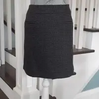 Black & grey Jacob wool-blend patterned mini skirt Size M