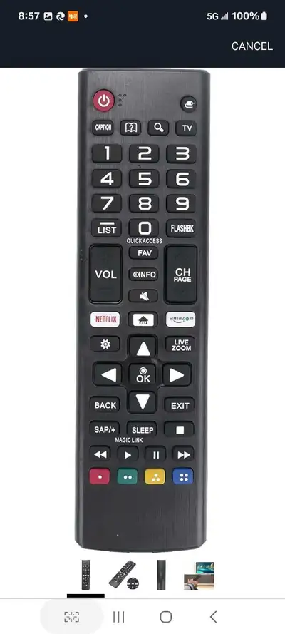 VINABTY AKB75095307 Replaced Remote fit forLG Smart 4K TV 55SJ80, View more