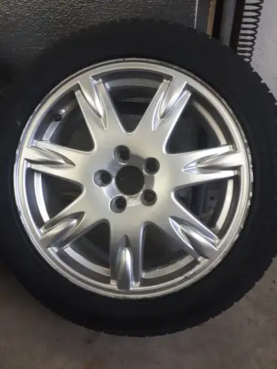 TIRES HAVE EXCELLENT TREAD. 8-9/32 TREAD DEPTH, NEW ARE 11, SO VERY LITTLE WEAR. TIRES ARE OLDER BUT...