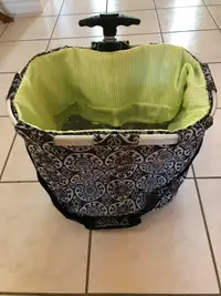 Insulated carry basket on wheels