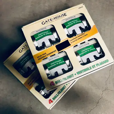 Selling 3 sets of door knobs by Gatehouse. Brand new never used still in the original packaging. Inc...
