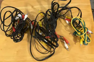 Various RCA cables, Ethernet, USB, PRINTER Electronics etc, View more