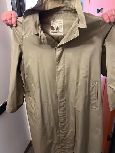Mid century Grenfell cloth trench coat. Check the label this is actually a collectors item, do an AI...