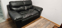Free Black Leather Couch - free coffee table