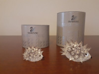 Swarovski Crystal Porcupines--Large and Small