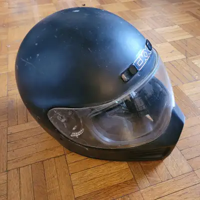 CKX DOT approved motorcycle helmet scuffed but good condition for beginner / learning riders. The si...