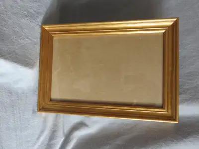 2 GOLD WOODEN PICTURE FRAME, View more