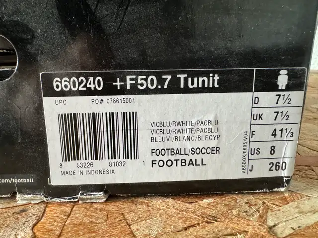 Adidas F50.7 Tunit soccer cleats for sale in Soccer in Penticton - Image 6