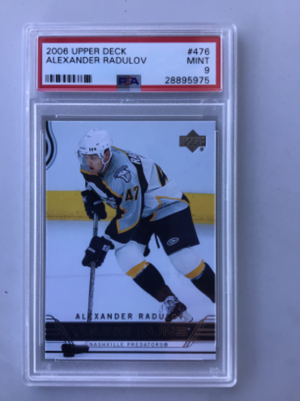 ALEXANDER RADULOV - 2006-07 Young Guns - ROOKIE - PSA 9, BGS 9.5 in Arts & Collectibles in City of Halifax - Image 2