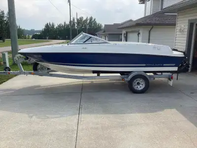 Bayliner 175 open bow boat with 3 litre, inboard 4 stroke engine. Inboard /Outboard motor and leg. 1...