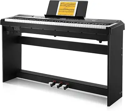 88-Key Weighted Digital Piano, New, with Stand & 3-Pedal Unit, View more