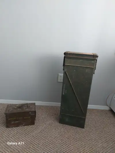 Ammunition boxes for sale.(Real), View more