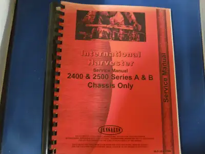 International Harvester 2400 & 2500 Series A & B Chassis Manual, View more