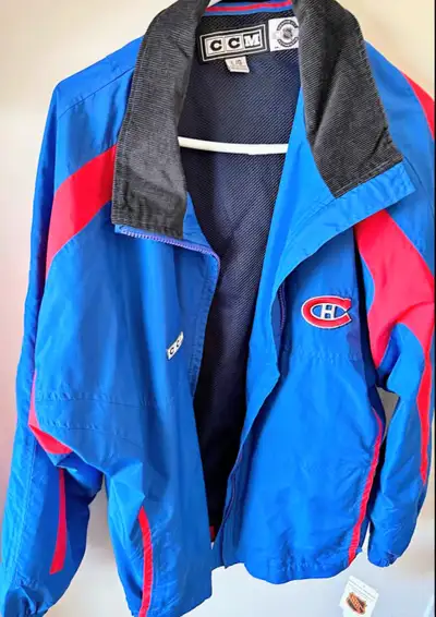 Classic Mens L CCM Montreal Canadiens jacket -new with tags- $25, View more